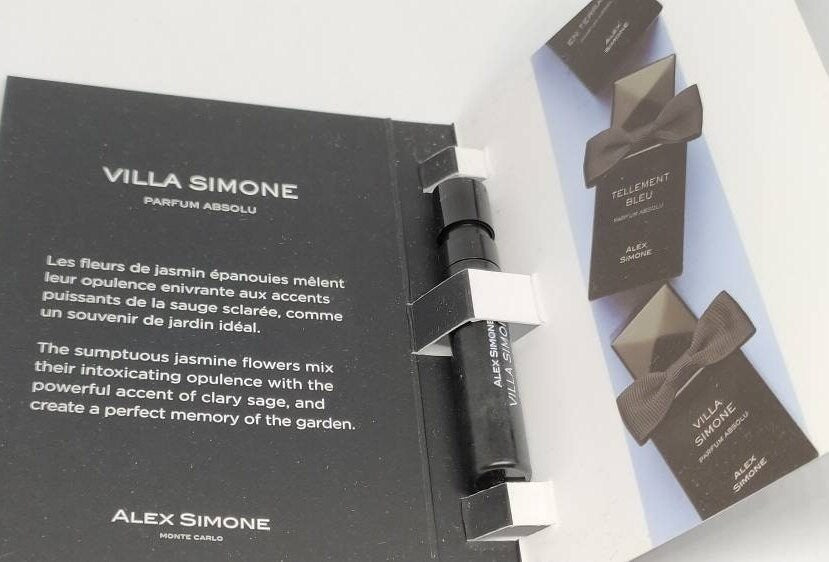 Alex Simone Villa Simone Parfum Absolu 1,2ml 0,04 fl. onças. amostras oficiais de perfumes