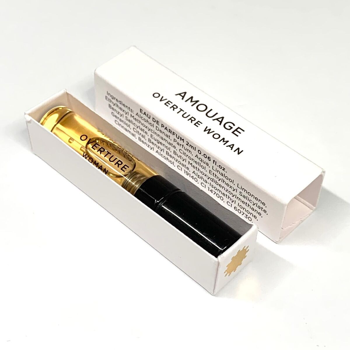 Amostra oficial de perfume Amouage Overture 2ml 0,06 oz