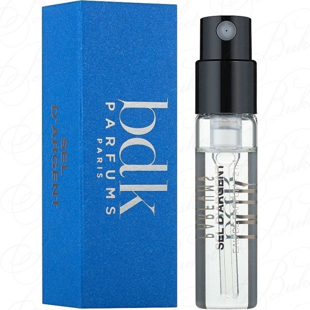 Amostras de perfume BDK Sel D'Argent 2ml 0,06 oz testador oficial de perfumes Amostras de perfume BDK Sel D'Argent 2ml 0,06 oz testador oficial de perfumes