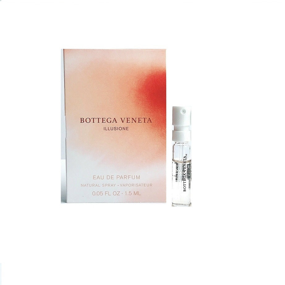 Bottega Veneta Illusione Mulher 1,5ml 0,07 fl. onças. amostra oficial do perfume, Bottega Veneta Illusione Woman 1,5ml 0,07 fl. onças. amostra oficial de fragrância