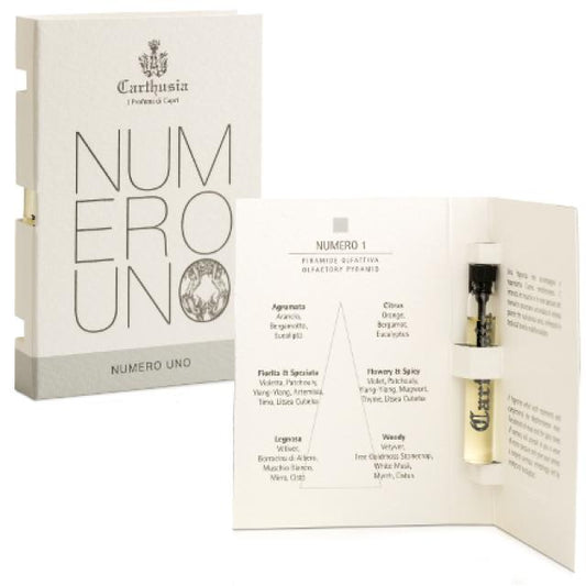 Carthusia Numero Uno 2ml 0,06 oz testador de perfume oficial de amostra de perfume