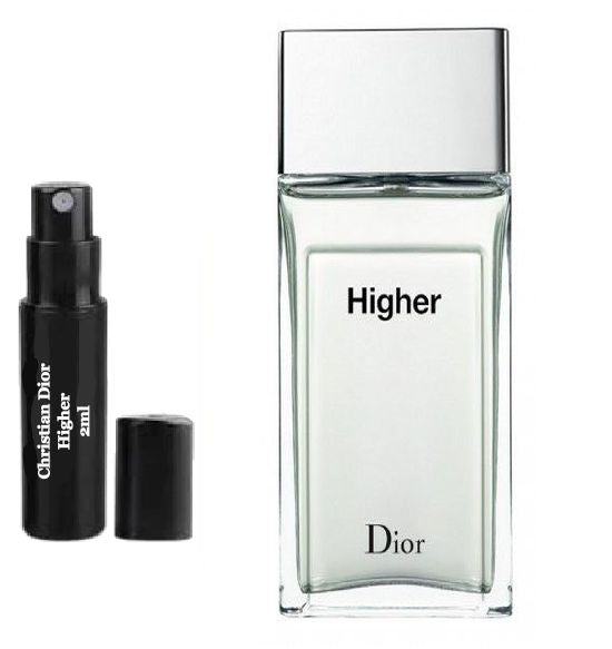 Amostras de fragrância Christian Dior Higher 2ml 0,06 fl. oz.