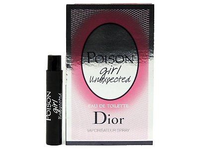 Amostras oficiais de perfumes Christian Dior Poison Girl Unexpected 1ml 0,03 fl. oz