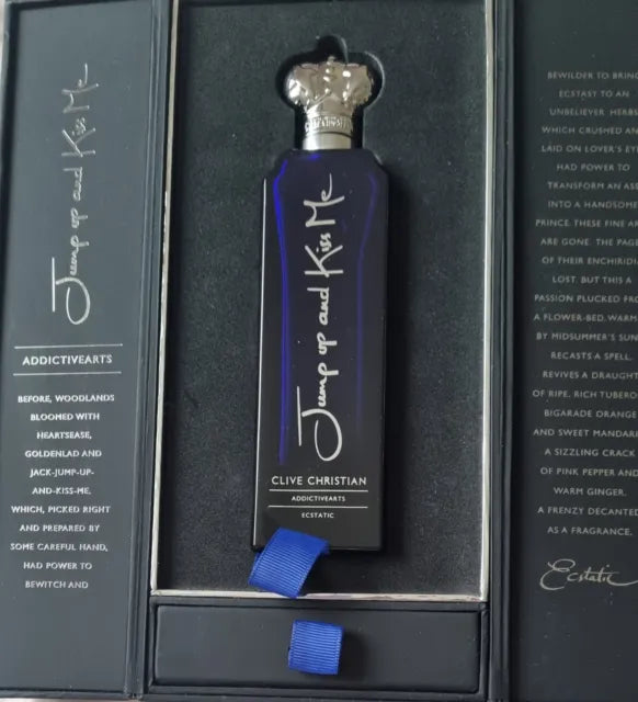 Clive Christian Addictive Arts JUMP Up And KISS Me ECSTATIC 7,5ml 0,25 fl. oz. amostra oficial de perfume testador de perfume Clive Christian Addictive Arts JUMP Up And KISS Me ECSTATIC 7,5ml 0,25 fl. oz. amostra oficial de perfume testador de perfume