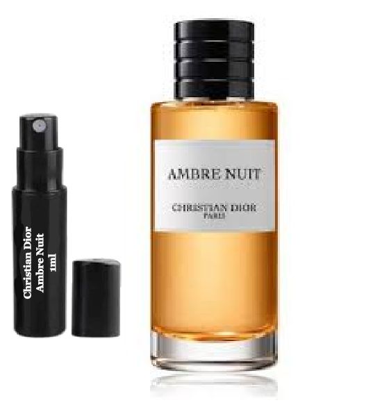 Amostra de perfume Christian Dior Ambre Nuit 1ml 0,034 fl. onças.