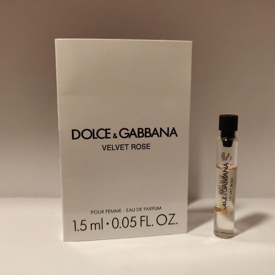 Amostra oficial do perfume Dolce & Gabbana VELVET Rose 1,5ml