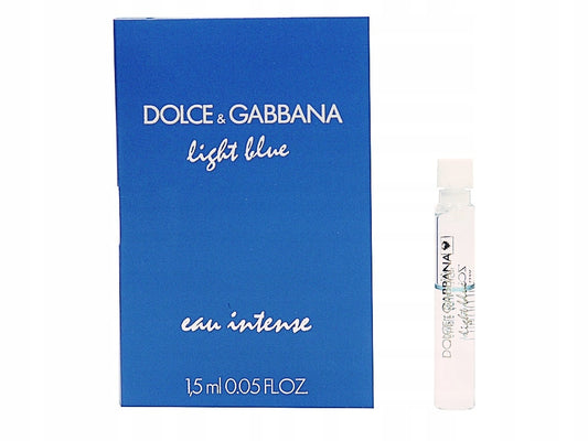 Amostra oficial do perfume Dolce & Gabbana Light Blue Eau Intense 1,5 ml