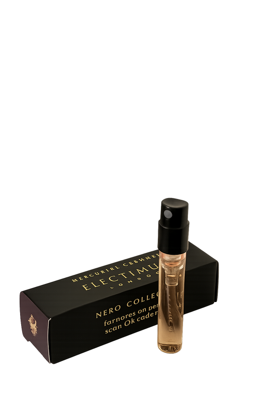 Amostra oficial do perfume Electimuss London Mercurial Cashmere 1,5ml