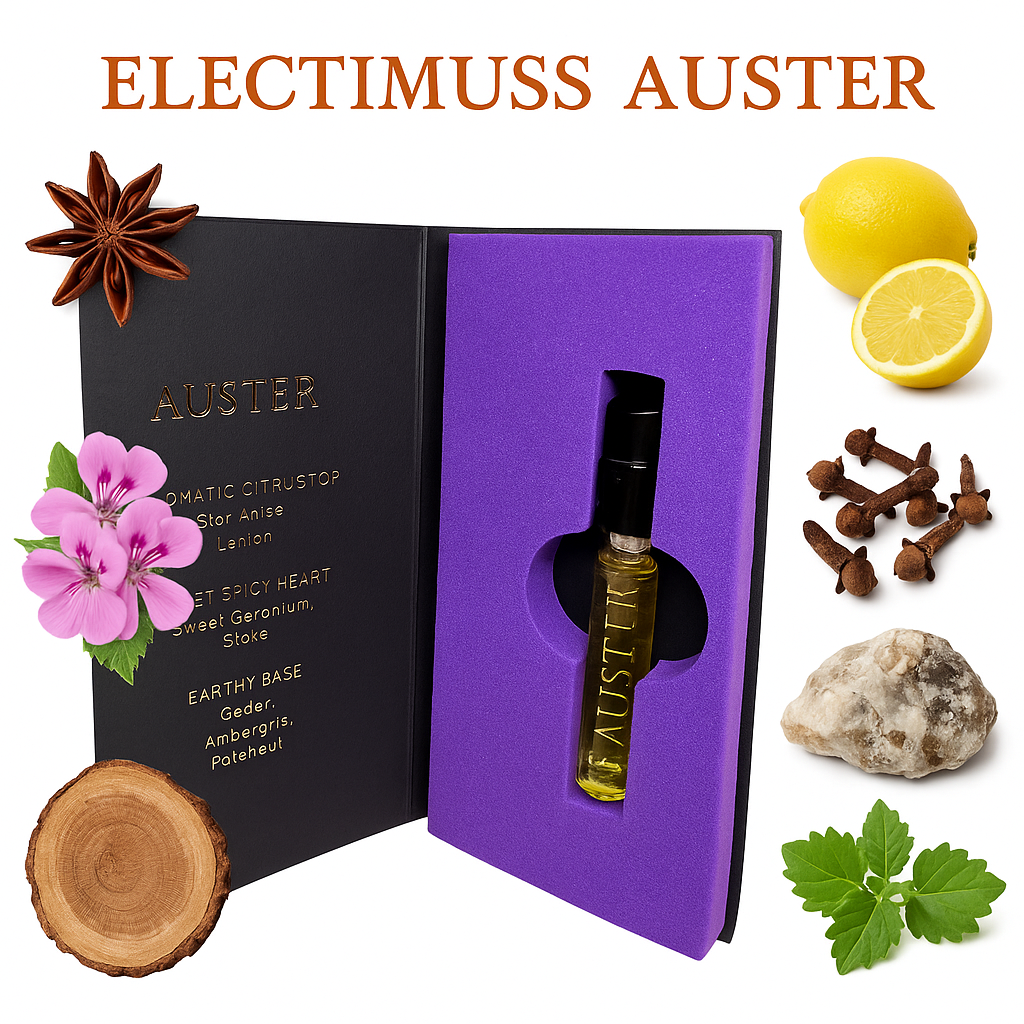 Testador oficial de fragrâncias Electimuss London Auster 1,5ml