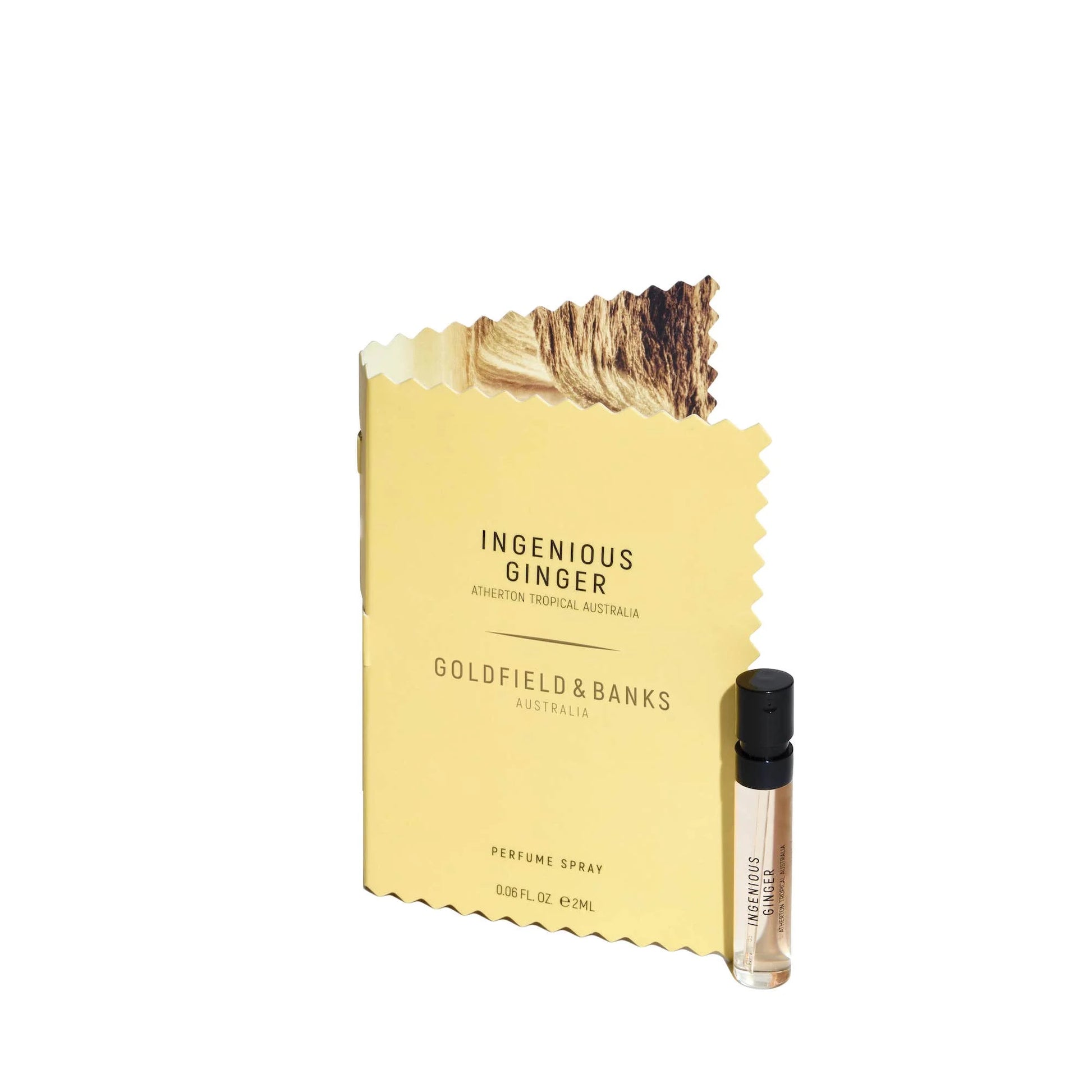 Goldfield and Banks Austrália Ingenious Ginger 2ml 0,06 fl. oz. amostra oficial de perfume