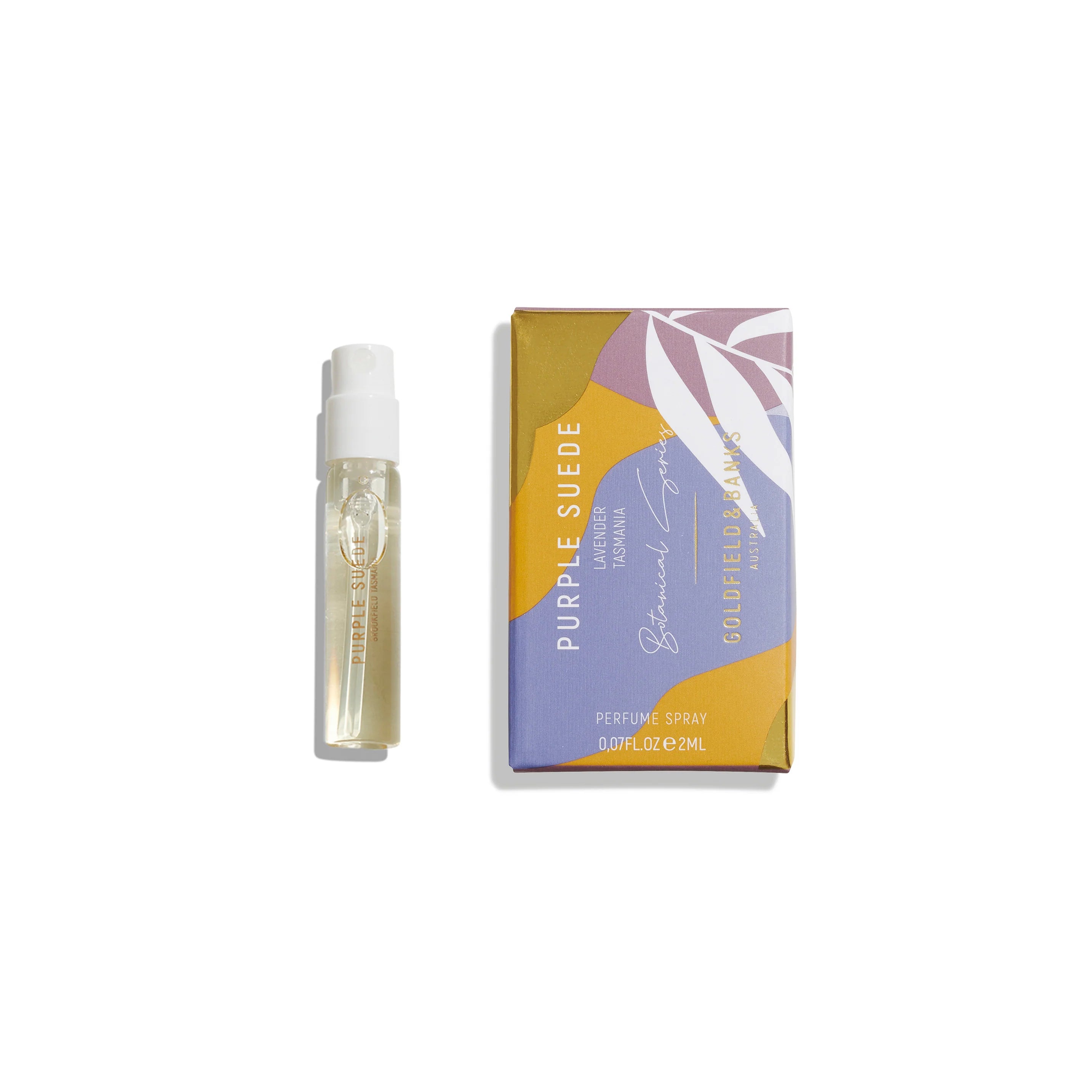 Amostra oficial de perfume Goldfield and Banks Australia Purple Suede 2ml 0,06 fl. oz. Amostra oficial de perfume Goldfield and Banks Australia Purple Suede 2ml 0,06 fl. oz.