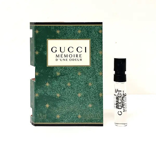 Gucci Memoire d' Une Odeur da Gucci Parfums amostra oficial do perfume 1,5ml fragrância descontinuada