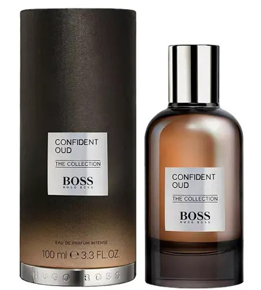 Amostras oficiais de perfume Hugo Boss The Collection Confident Oud 1,5ml
