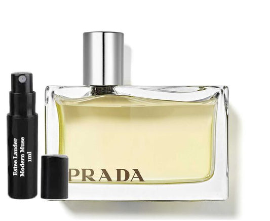 Amostras de perfume Prada Amber, fragrância rara para mulheres, 1ml 0,034 fl. oz