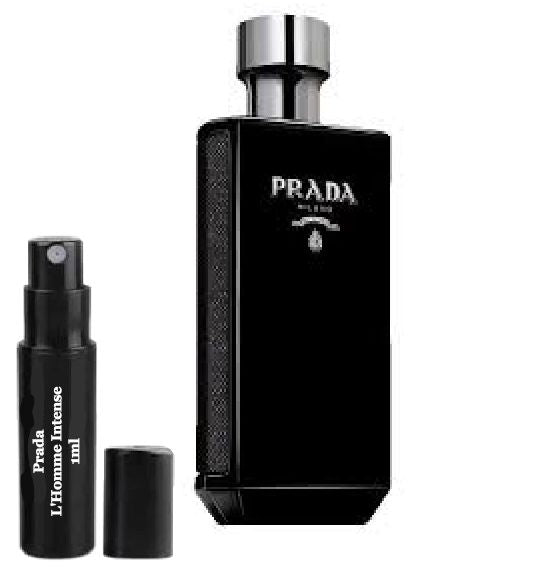 Amostras de perfume Prada L'Homme Intense para teste