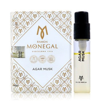Ramon Monegal Agar Musk amostra oficial de perfume 2ml 0,06 fl.o.z. testador de perfume