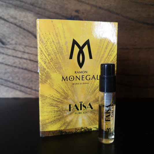Ramon Monegal Faisa Pure Joy amostra oficial de perfume 2ml 0,06 fl.o.z. testador de perfume