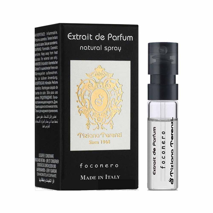 TIZIANA TERENZI Foconero Extrait de parfum 0,05 OZ 1,5 ML amostra oficial de perfume
