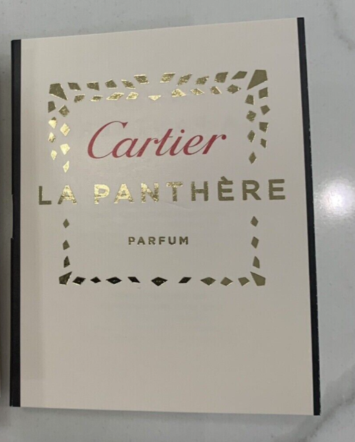 Amostra oficial da fragrância Cartier La Panthere 1,5ml 0,05 fl. o.z.
