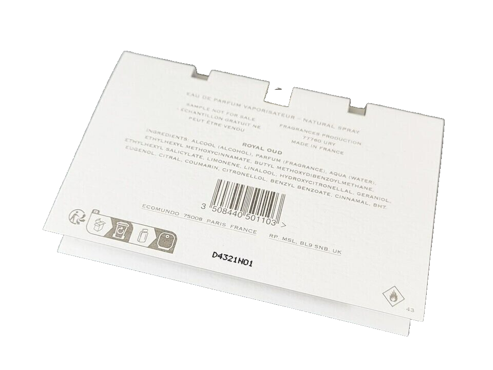 Creed Royal Oud edp 2ml 0,06 fl. oz. amostra de perfume