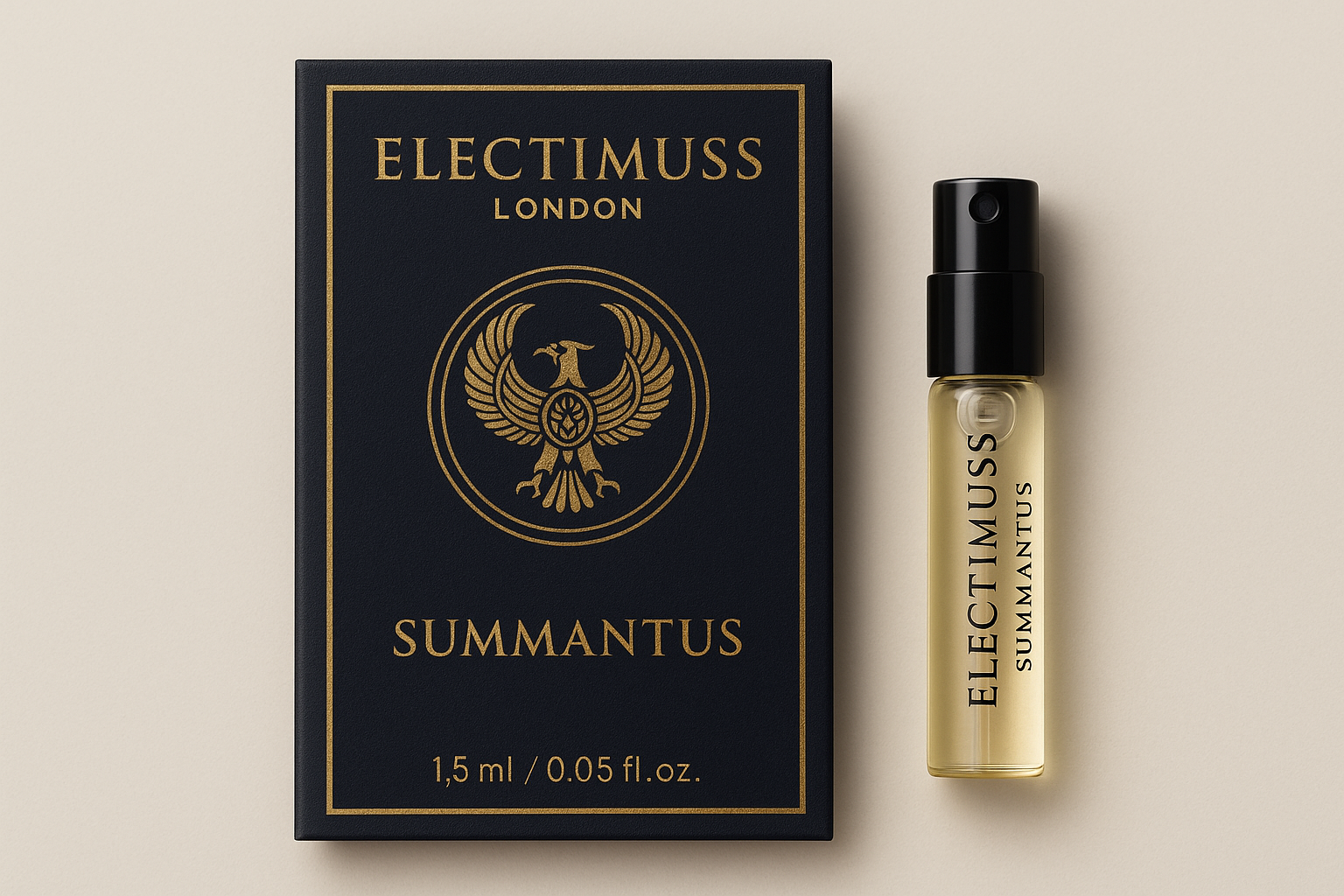 Amostra oficial do perfume Electimuss London Summantus 1,5ml 0,05 fl. oz. Amostra oficial do perfume Electimuss London Summantus 1,5ml 0,05 fl. oz.