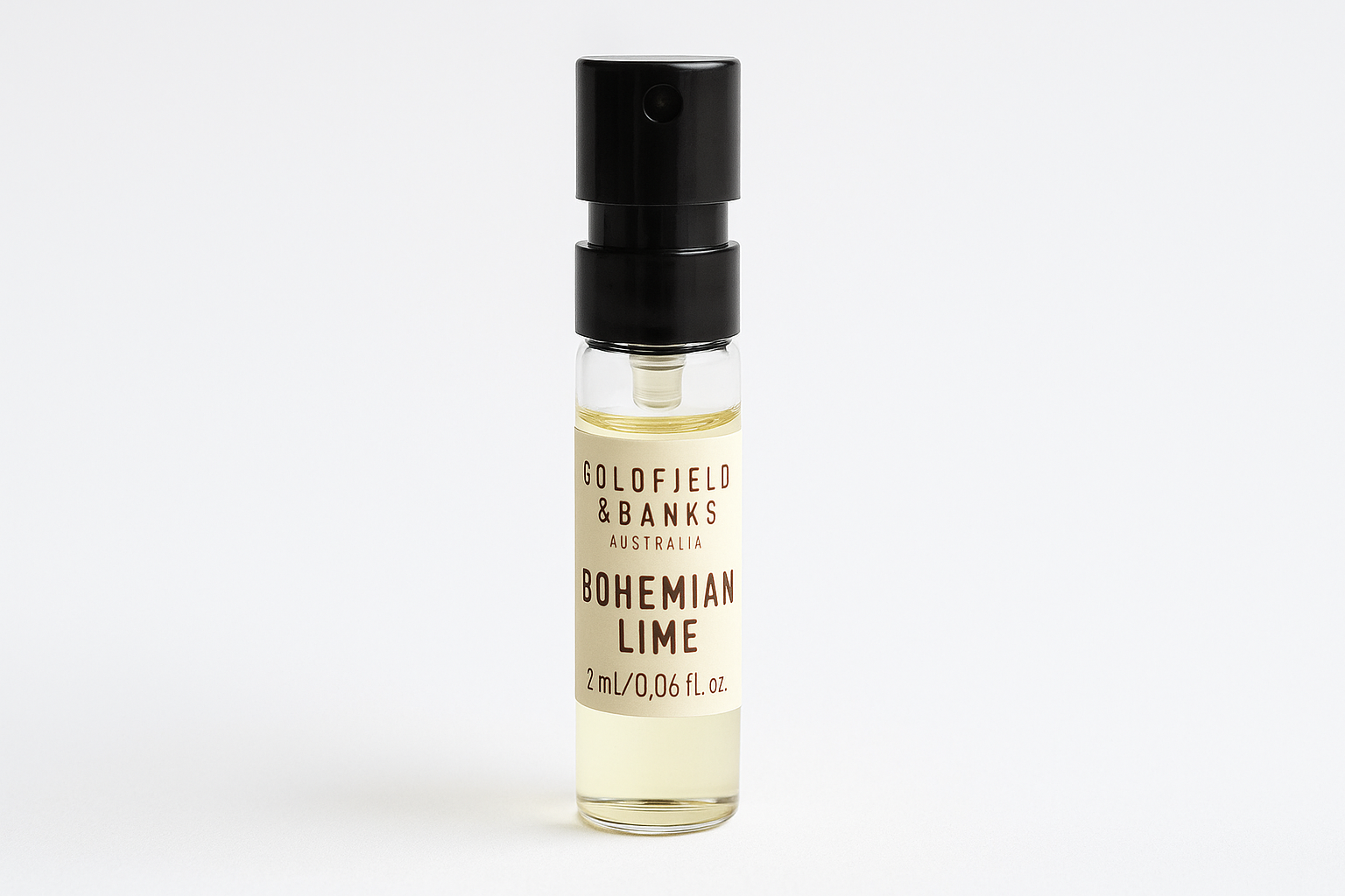 Amostra oficial de perfume Goldfield and Banks Australia Bohemian Lime 2ml 0,06 fl. oz. Amostra oficial de perfume Goldfield and Banks Australia Bohemian Lime 2ml 0,06 fl. oz.