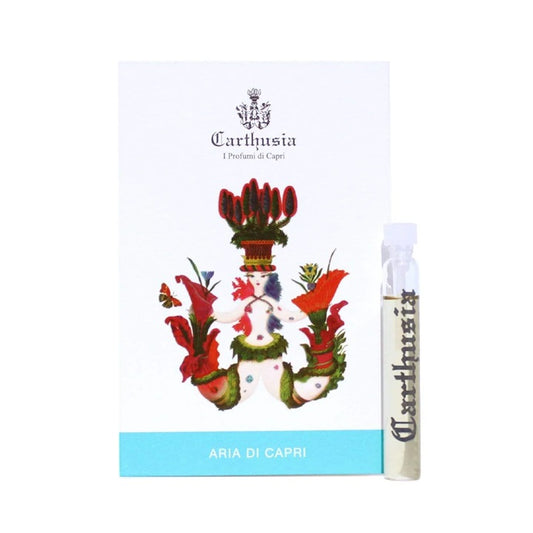 amostra oficial do perfume Carthusia Carthusia Aria di Capri tamanho 2ml 0,06 oz. testador de perfume