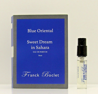 amostra oficial do perfume Franck Boclet Sweet Deam na cor Sahara 1,5ml 0,54 oz.