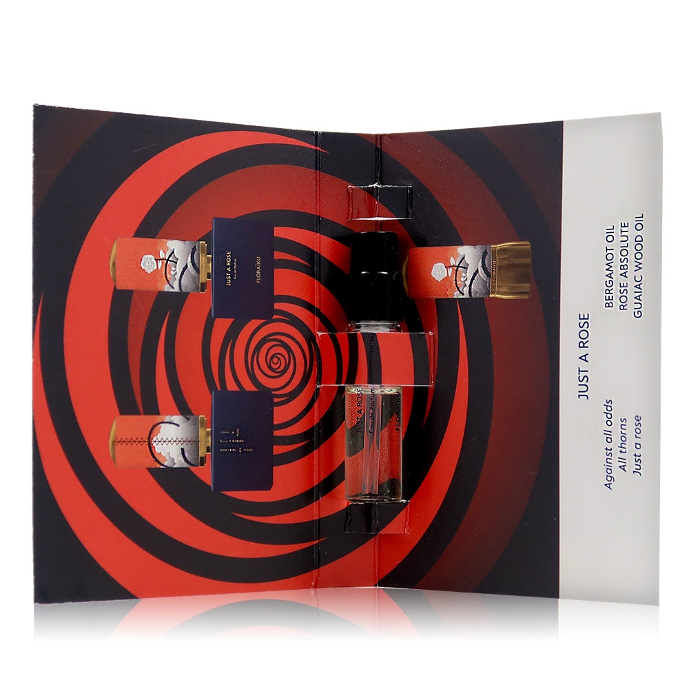 amostra oficial do perfume Floraiku Just a Rose 1,5ml