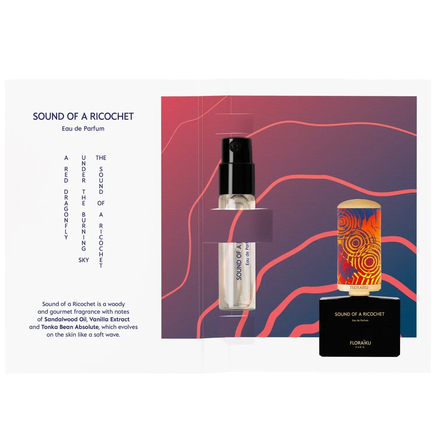 amostra oficial do perfume Floraiku Sound OF A Ricochet 1,5ml