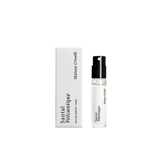 amostras oficiais de perfumes da fragrância Maison Crivelli Santal Volcanique 1,5ml 0,05 oz.