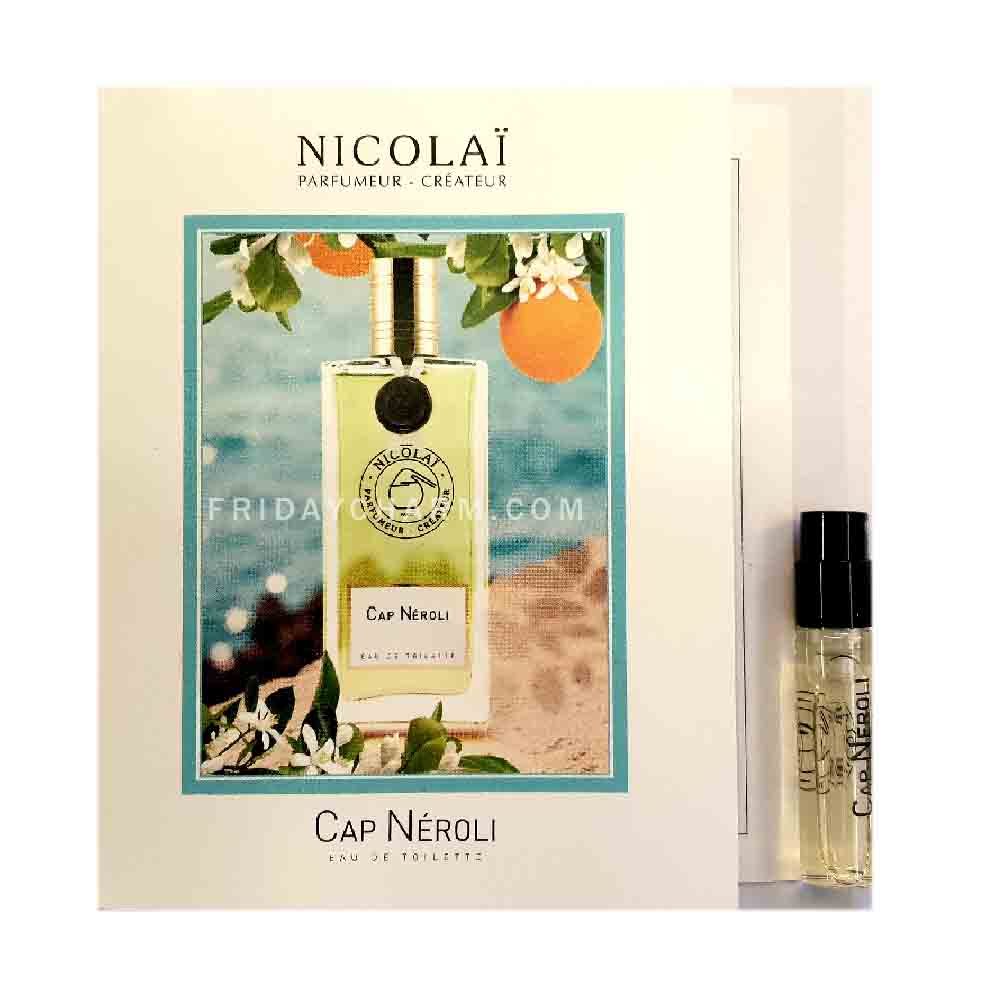 amostras oficiais de perfume da fragrância Nicolai Cap Neroli 1,8ml 0,07 oz.