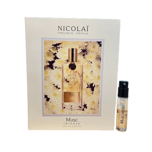 amostras oficiais de perfume da fragrância Nicolai Musc 1,8ml 0,07 oz.