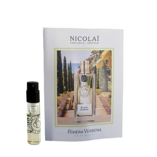 amostras oficiais de perfume Nicolai Riviera Verbena fragrância 1,8ml 0,07 oz.
