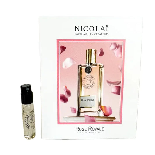Amostras oficiais de perfume da fragrância Nicolai Rose Royale 1,8ml 0,07 oz. testador de perfume