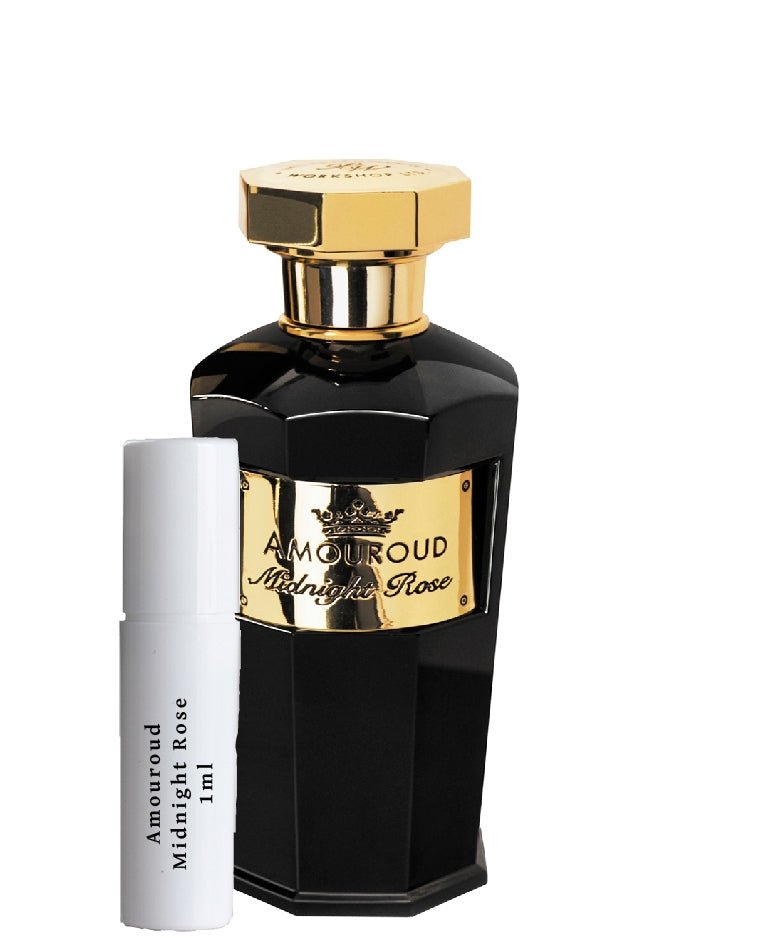 Frasco de amostra Amouroud Midnight Rose em spray 1ml