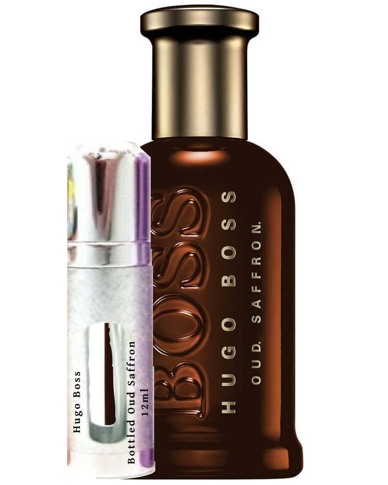 Frasco de Hugo Boss Bottled Oud Saffron 12ml