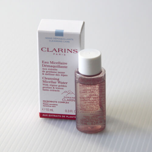 Amostra de Mini Água Micelar de Limpeza Clarins 10ML 0,3 oz.