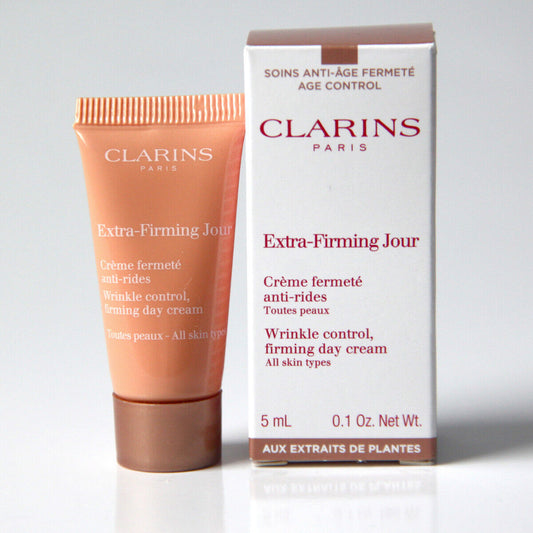 Amostra de Mini Creme Facial Clarins Extra-Firming Jour 5ml 0,1 oz. Todos os tipos de pele