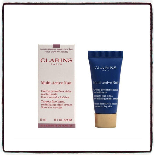 Amostra de Mini Cuidados com a Pele Clarins Multi-Active Nuit 5ML Pele normal a seca