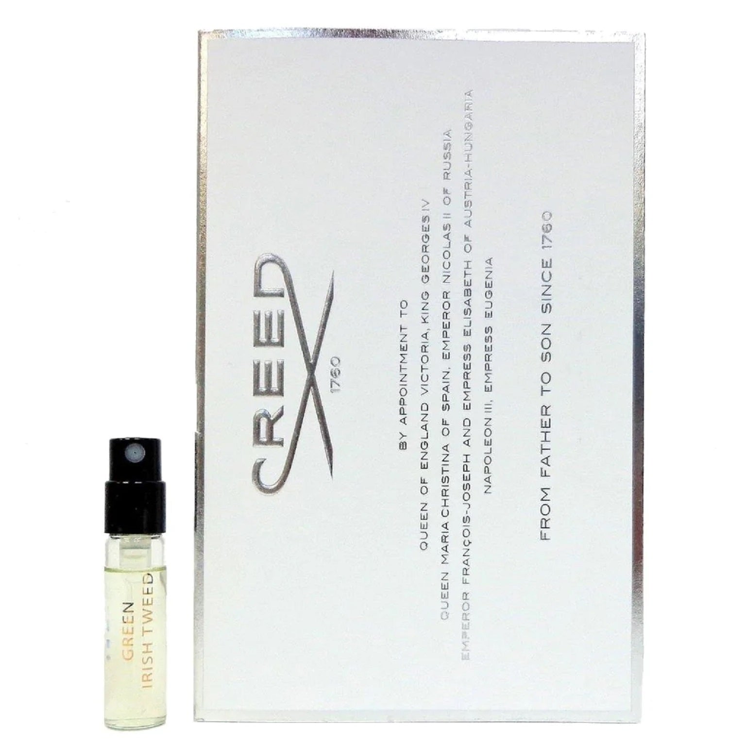 Creed Green Irish Tweed edp 2,5ml 0,08 fl. o.z. 液量オンス公式香水サンプル, Creed Green Irish Tweed edp 2,5ml 0,08 fl. o.z. официална парфюмна проба, Creed Green Irish Tweed edp 2,5ml 0,08 fl. o.z. échantillon de parfum officiel, Creed Green Irish Tweed edp 2,5ml
