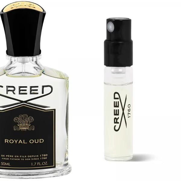 Aprimore sua gama de fragrâncias com a luxuosa Creed Royal Oud edp. Experimente com a amostra oficial de 2 ml (0,06 fl. oz) antes de se comprometer com o frasco completo. Eleve seus sentidos com esta fragrância incrível.