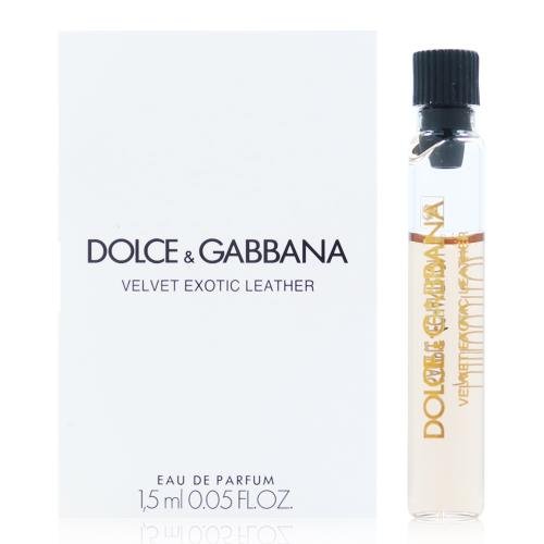 Couro Exótico Veludo Por Dolce & Gabbana 1,5ml 0,05 fl. o.z. perfume oficial, Couro Exótico Veludo Por Dolce & Gabbana 1,5ml 0,05 fl. o.z. échantillon de parfum officiel, Velvet Exotic Leather By Dolce & Gabbana 1,5ml 0,05 fl. o.z. virallinen hajuves