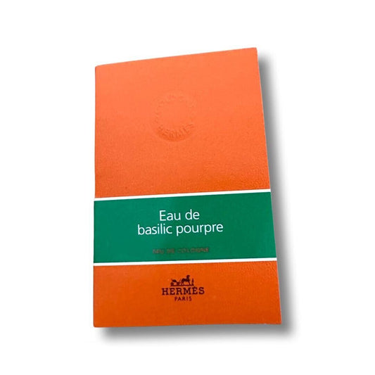 Hermes Eau de basilic pourpre 2ml 0,06 fl. onças. amostra oficial de perfume