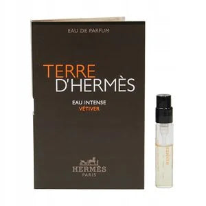 Amostras oficiais de perfumes Hermès Terre D’Hermès Eau Intense Vetiver 2ml 0,06 fl.oz.