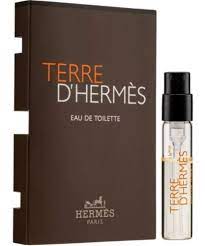 Amostras oficiais de perfumes Hermès Terre d'Hermès 2ml 0,06 fl.oz.