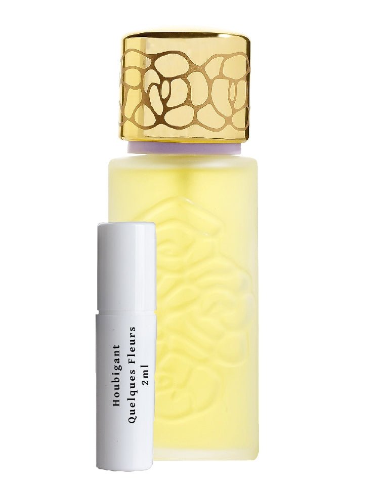 Amostra de perfume Houbigant Quelques Fleurs 2ml 0,06 fl. onças.