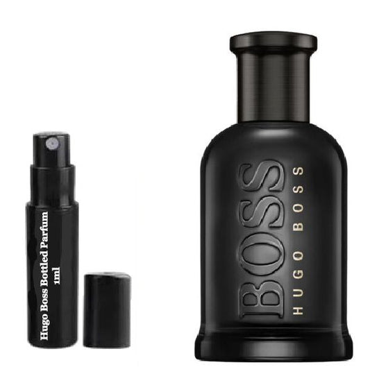 Amostras de perfume HUGO BOSS BOTTLED PARFUM, provas de perfume HUGO BOSS BOTTLED PARFUM