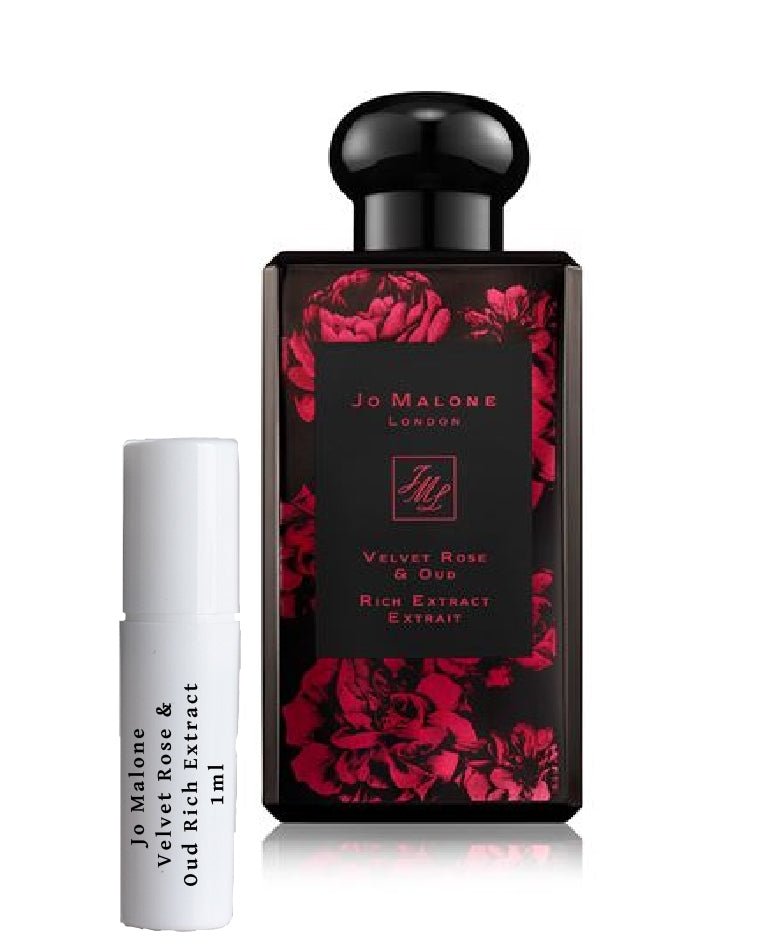 Amostra de extrato rico em Oud e Velvet Rose da Jo Malone em frasco spray de 1ml