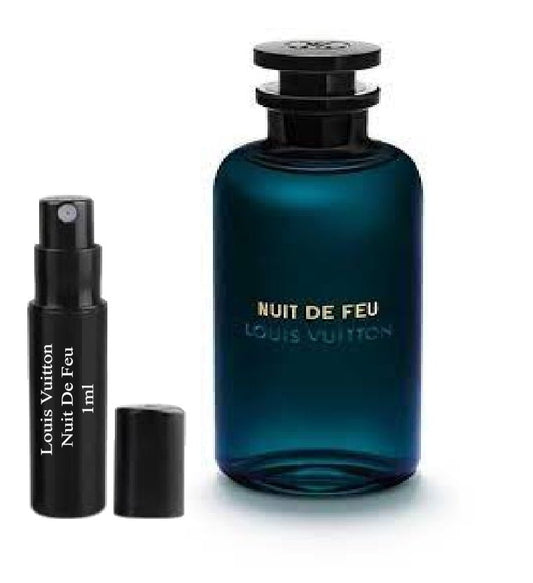 Louis Vuitton Nuit De Feu 1ml 0.03 fl. o.z. amostra de perfume, Louis Vuitton Nuit De Feu 1ml 0,03 fl. o.z. 液量オンス公式香水サンプル, Louis Vuitton Nuit De Feu 1ml 0.03 fl. o.z. парфюмна проба, Louis Vuitton Nuit De Feu 1ml 0.03 fl. o.z. échantillon de parfum,